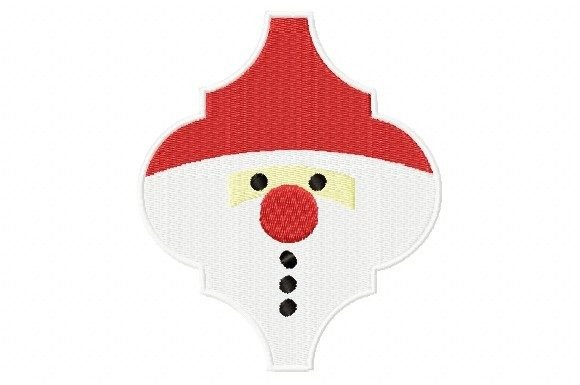 Christmas Santa Arabesque Ornament