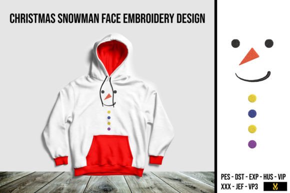 Christmas Snowman Face