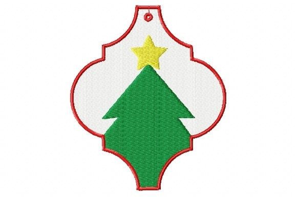 Christmas Tree Key Fob Arabesque