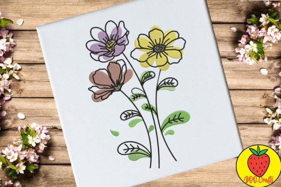 Colorful Flower Doodle