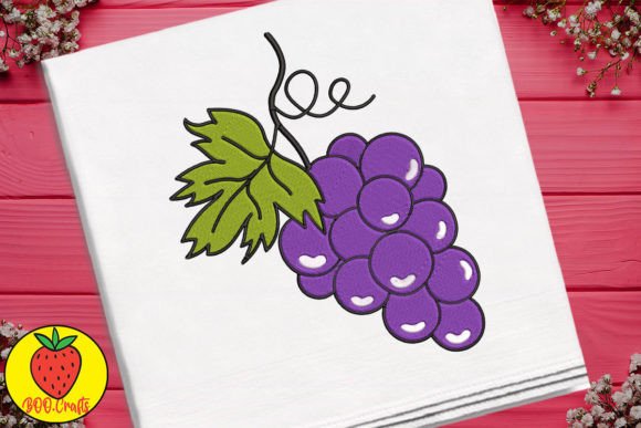Cute Purple Grapes
