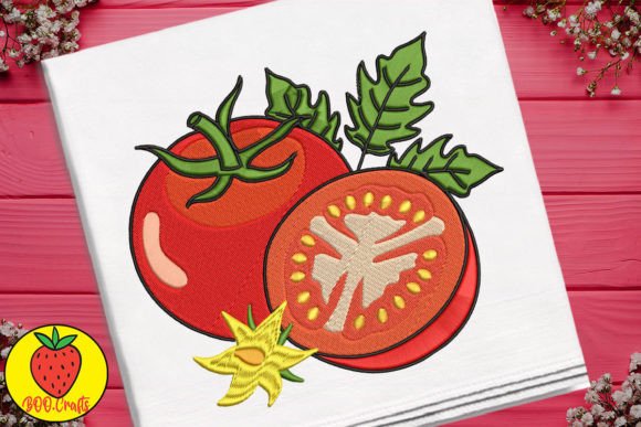 Cute Tomato and Leaves