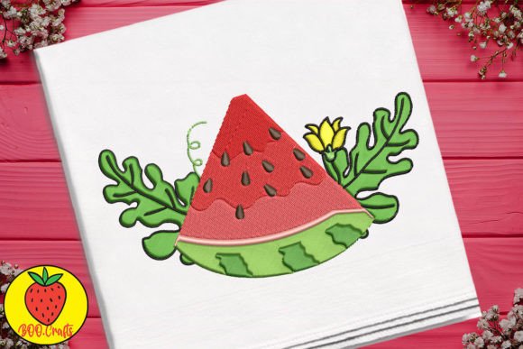 Cute Watermelon and Flower