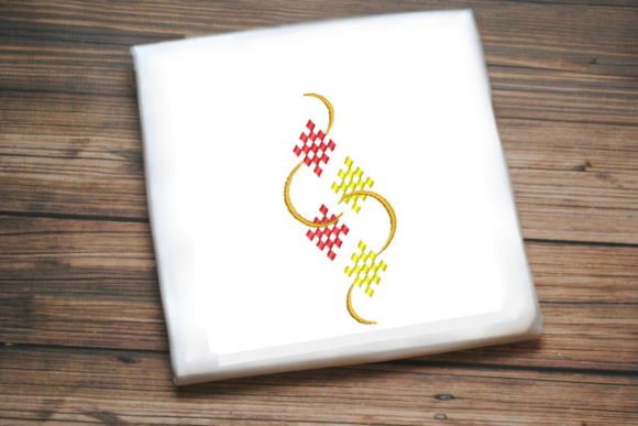 Decorative Red Yellow Shape