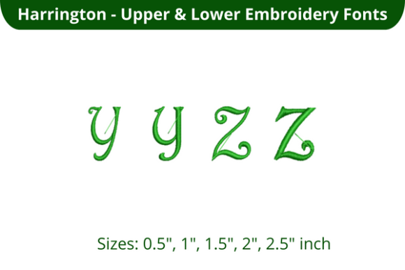 Harrington Font YZ Review for Personalized Gifts