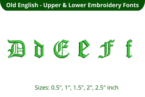 Old English Font DEF Review for Seasonal Embroidery